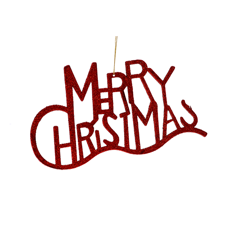 56071 Y NOVOGODIŠNJA DEKORACIJA MERRY CHRISTMAS CRVENA 