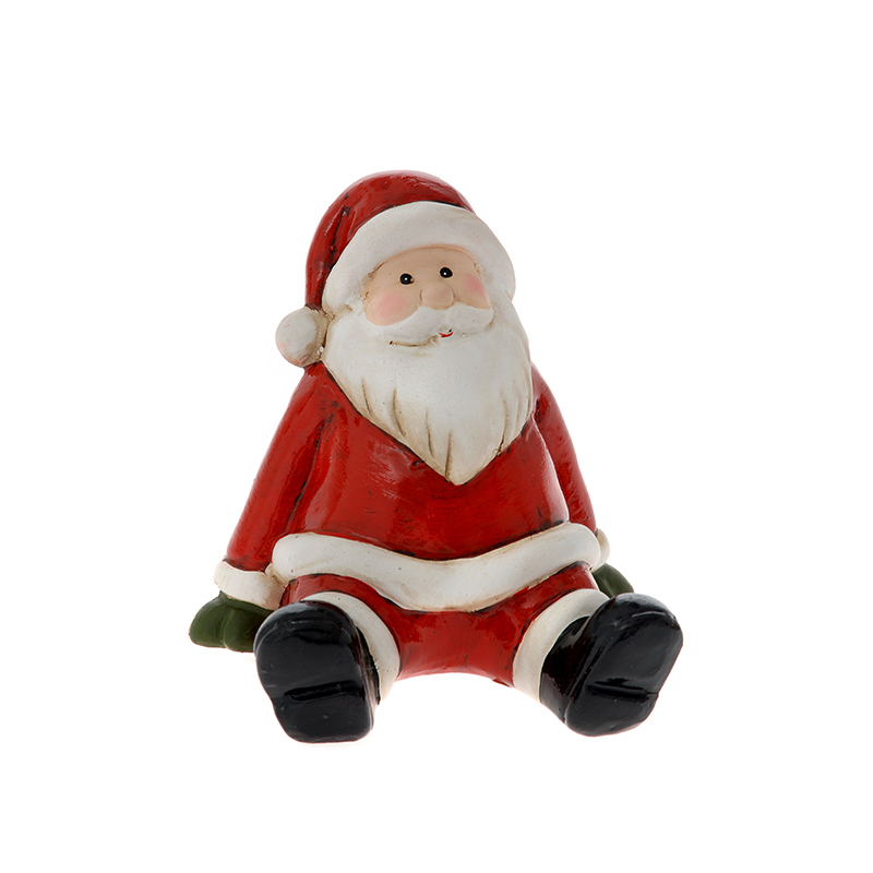 55358 Y NOVOGODIŠNJA KERAMIČKA FIGURA DEDA MRAZ 10*7.5*10.5cm