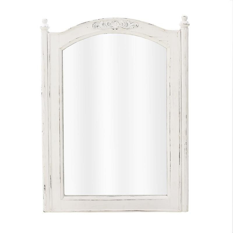 3953340007 OGLEDALO ZIDNO PLASTIČNO ANTIK BELO 54X3X70 CM