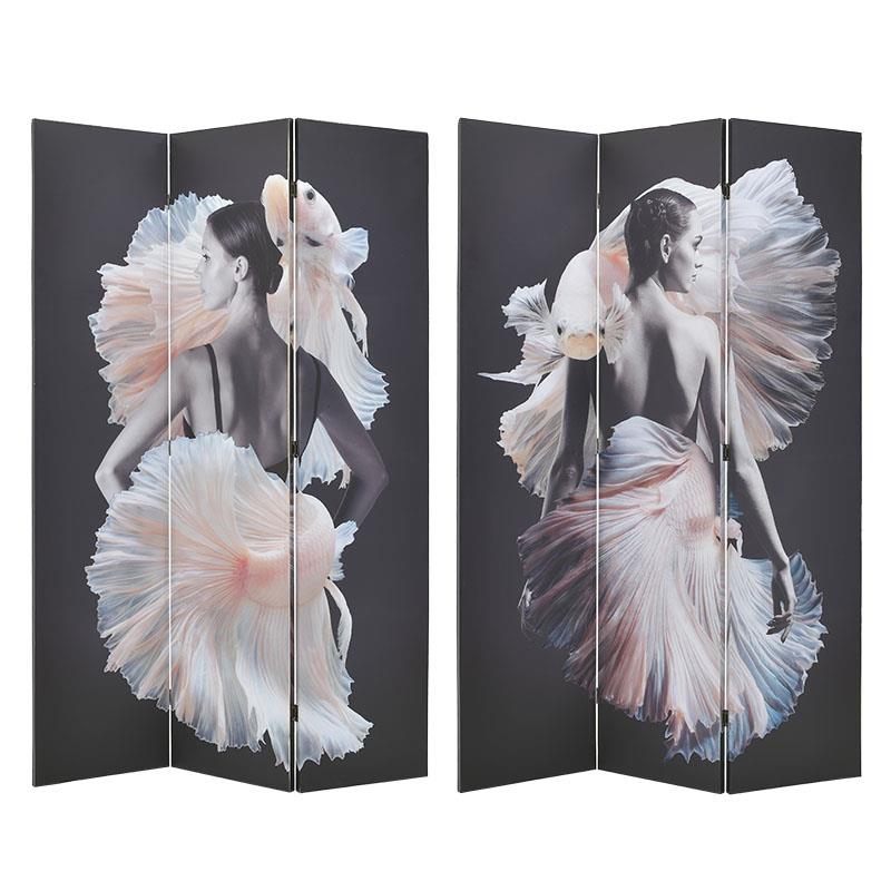 3506100216 PARAVAN DRVENI DVOSTRANI DEZEN BALERINA 120X3X180 CM