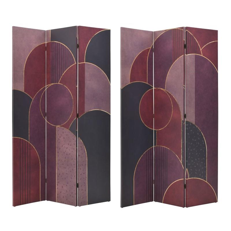 3506100253 PARAVAN DRVENI DVOSTRANI ŠTAMPAN NA PLATNU 120X3X180 CM