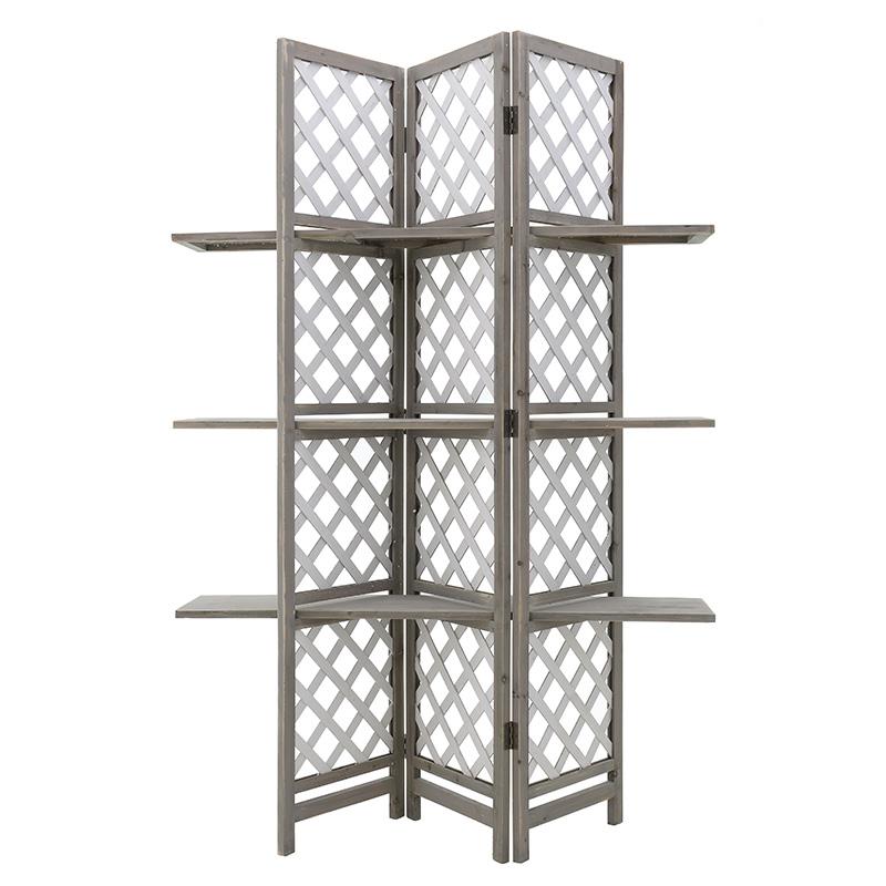 3501560059 PARAVAN DRVENI SA POLICAMA ANTIK BELI 120*2*180cm