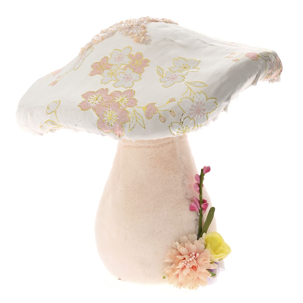 76793 PEČURKA ROZE PLATNENA 19X17X20 CM