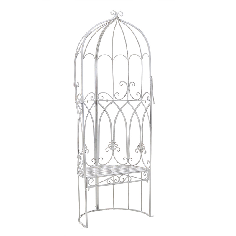 3500520021 PERGOLA METALNA ANTIK BELA 68X46X190 CM