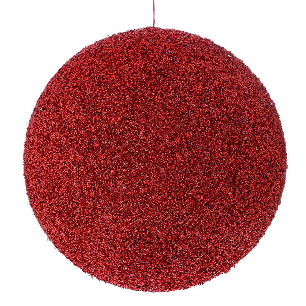 PLASTIČNA CRVENA SA ŠTRASOM 25 CM