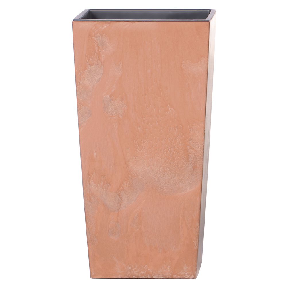 266404 PLASTIČNA SAKSIJA ZA CVEĆE TERACOTA EFEKAT BEONA 33X33X61 CM