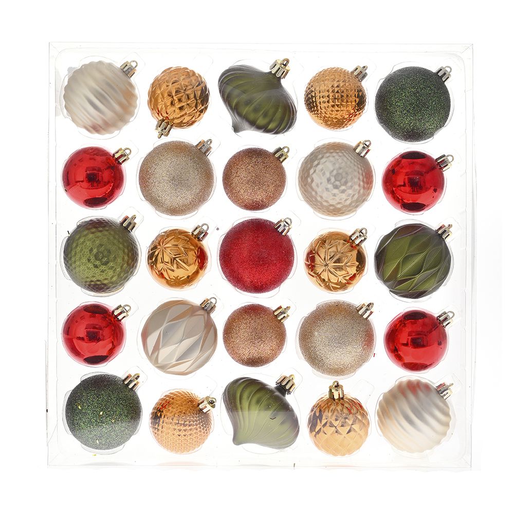 PLASTIČNE KUGLE MULTIKOLOR SET/25 31X31X6 CM