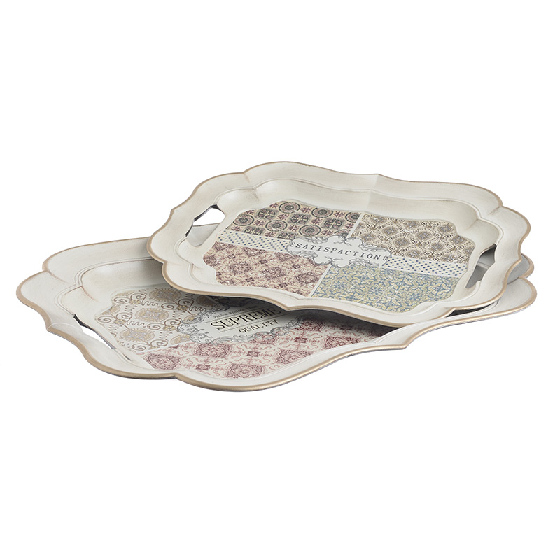 3604340017 PLASTIČNI POSLUŽAVNIK BEŽ S/2 47.5*37.5cm