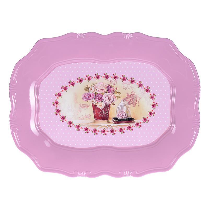 3604340010 PLASTIČNI POSLUŽAVNIK OSLIKANI 43*32*2cm