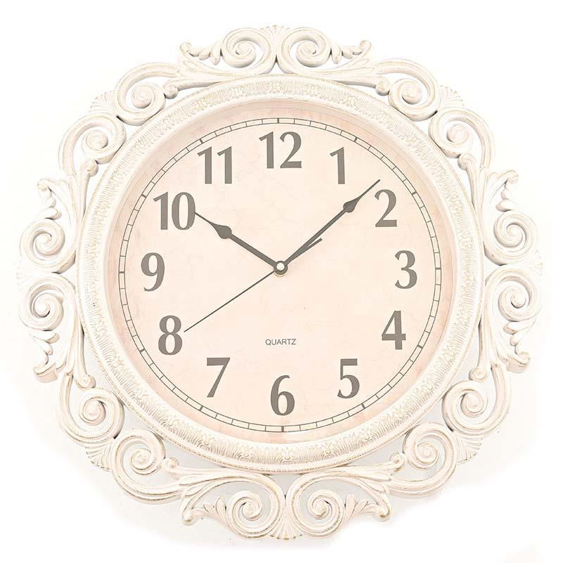 3202840020 PLASTIČNI ZIDNI SAT ANTIK BEŽ 51cm