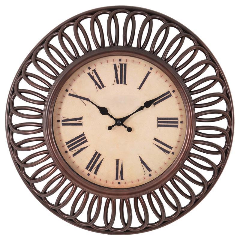 3208280041 PLASTIČNI ZIDNI SAT BRAON 41cm