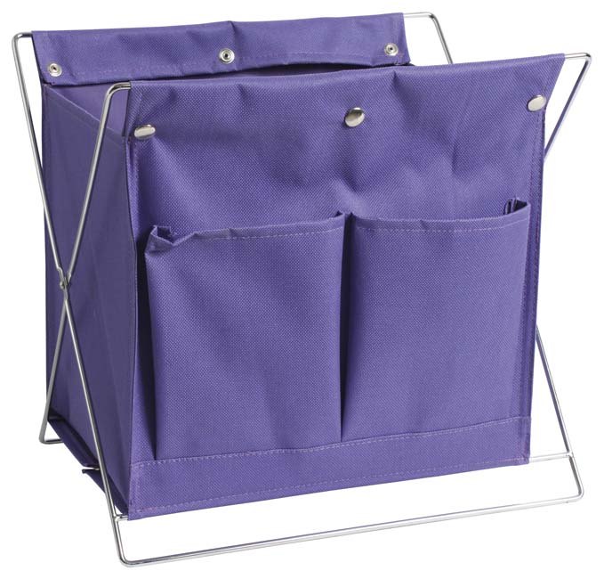 3701040443 PLATNENA KORPA ZA NOVINE LJUBIČASTA 30*22*30cm