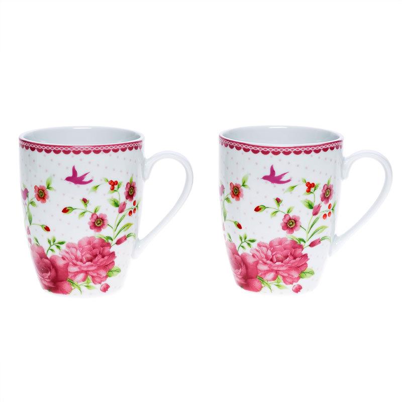3602810041 PORCELANSKA ŠOLJA SA PINK RUŽAMA 300ml