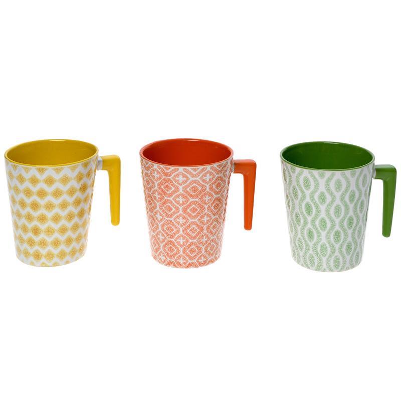 3602480011 PORCELANSKE ŠOLJE 3 BOJE S/3 380ML