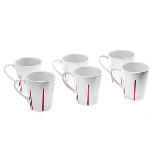 10030011 PORCELANSKE ŠOLJE S/6 LJUBIČASTO-BELE 