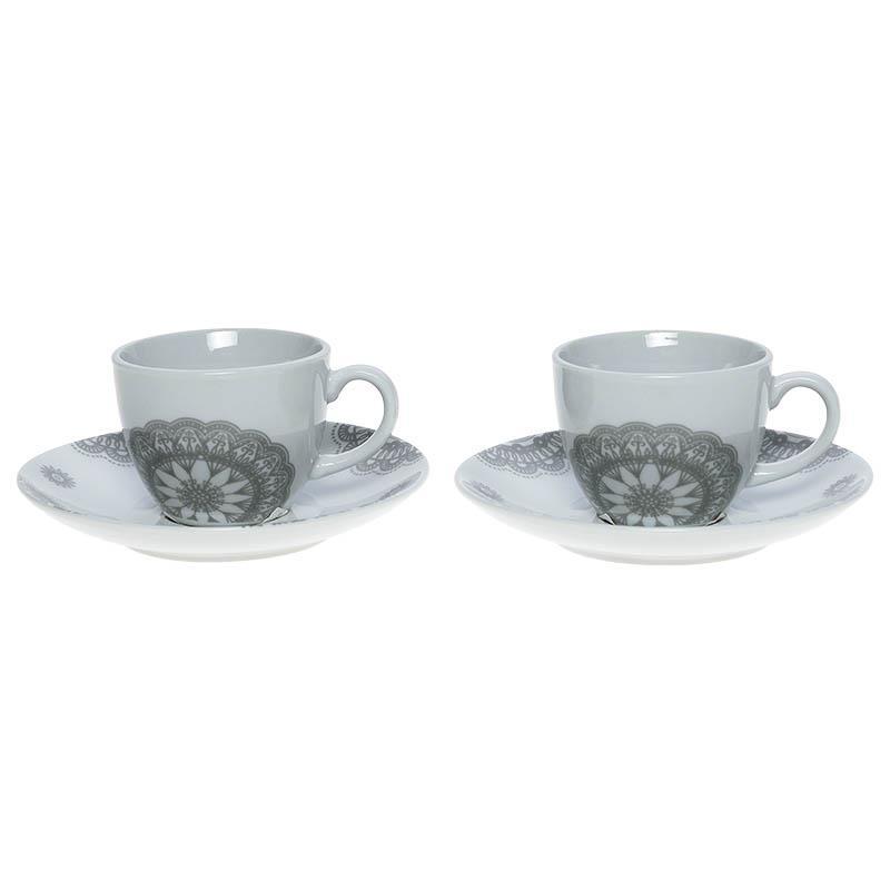 3604730029 PORCELANSKE ŠOLJE SIVO-BELE S/6 100cm