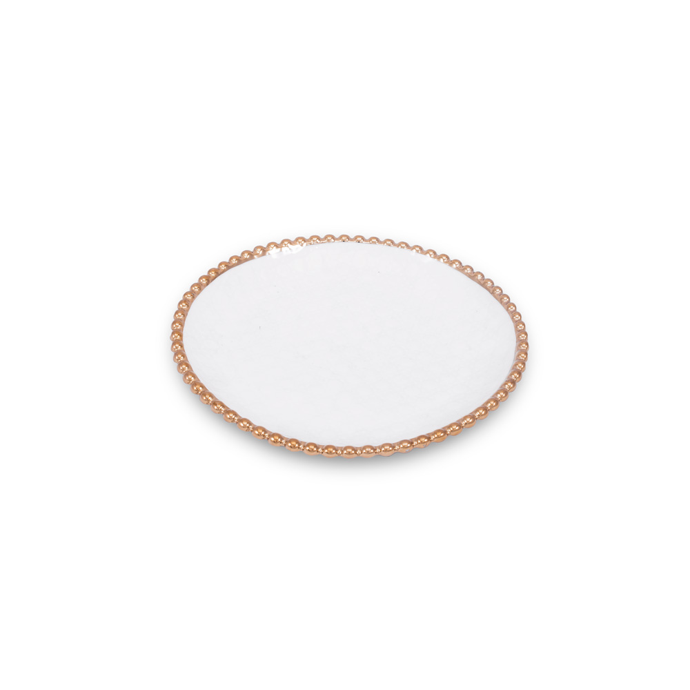 D-501 PORCELANSKI TANJIR BELO ZLATNI 20 CM
