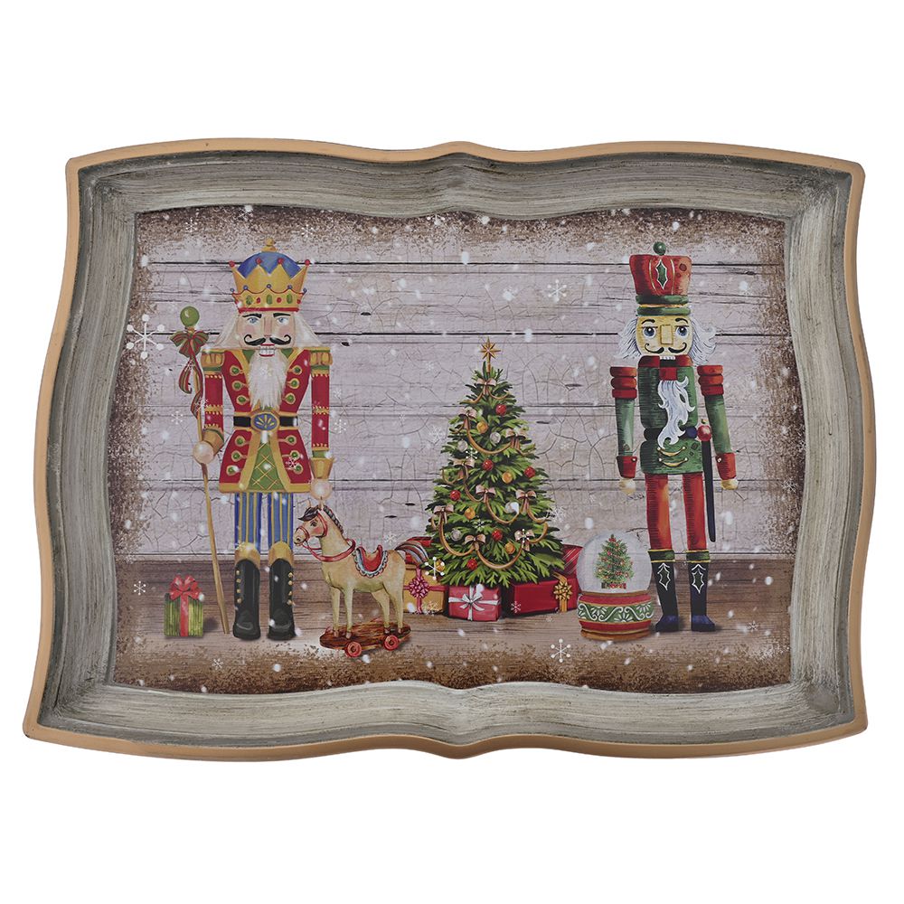 79958 POSLUŽAVNIK PLASTIČNI DEZEN KRCKO ORAŠČIĆ 43X32 CM