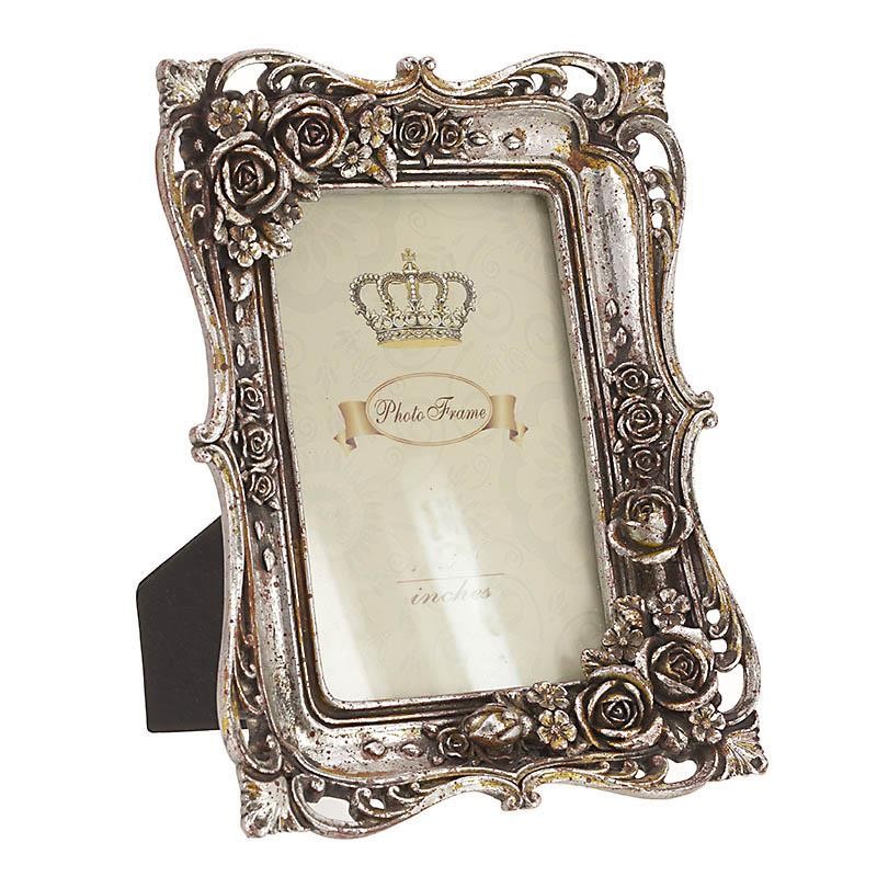3307150310 RAM OD POLIREZINA ANTIK SREBRNI 10*15cm