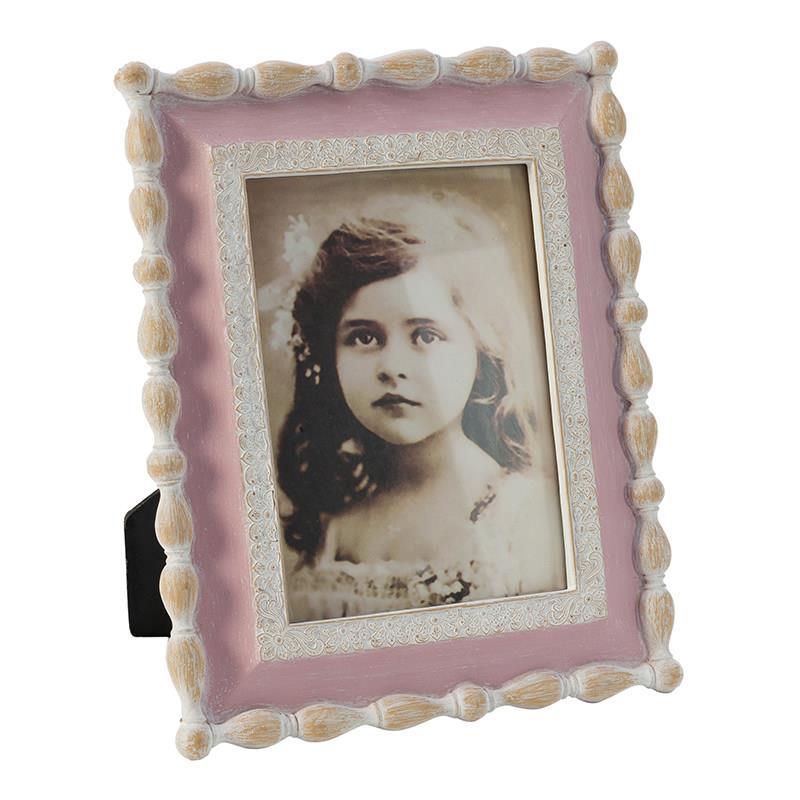 3301170178 RAM ZA SLIKU OD POLIREZINA ANTIK ROZE 10*15cm