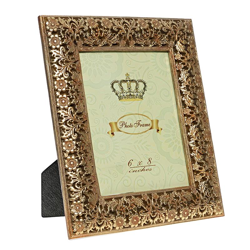 3307150254 RAM ZA SLIKU OD POLIREZINA ANTIK ZLATNI 15*20cm