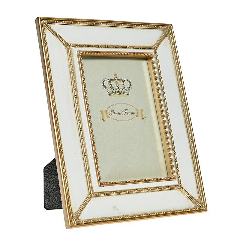 3307150270 RAM ZA SLIKU OD POLIREZINA BEŽ-ZLATNI 10*15cm