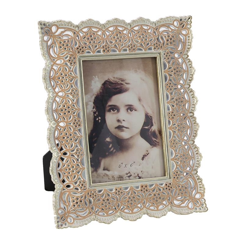 3301170199 RAM ZA SLIKU OD POLREZINA ANTIK BEŽ-SREBRNI 10*15cm