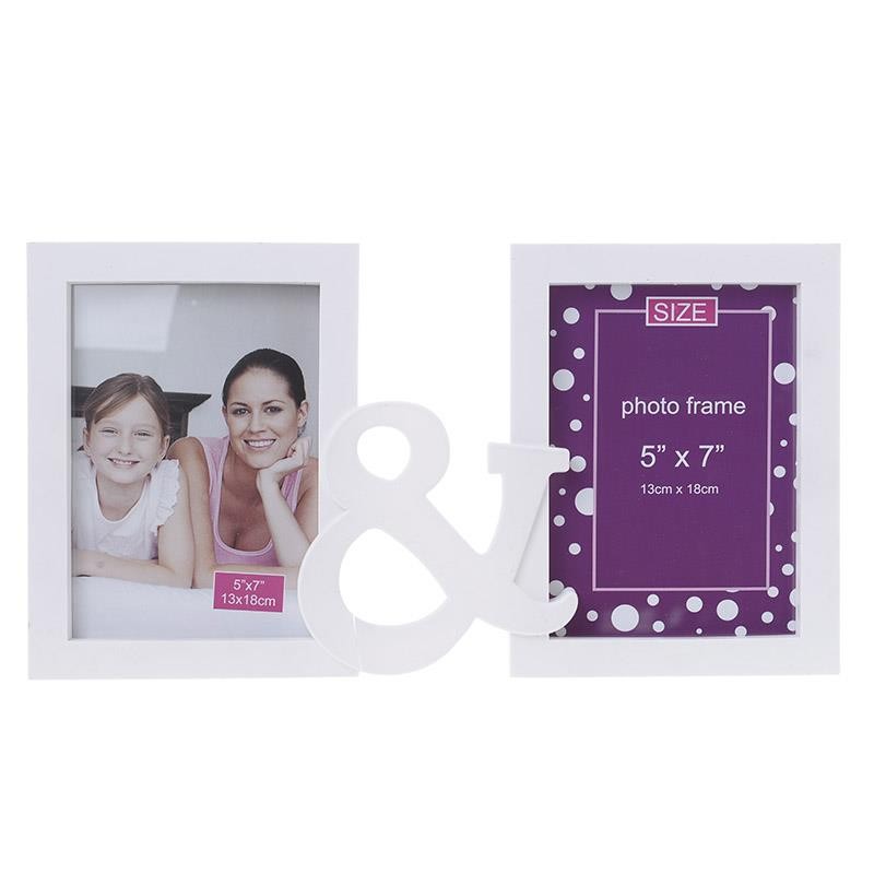 3306300010 RAM ZIDNI PLASTIČNI ZA VIŠE FOTOGRAFIJA BELI 37*2*20cm