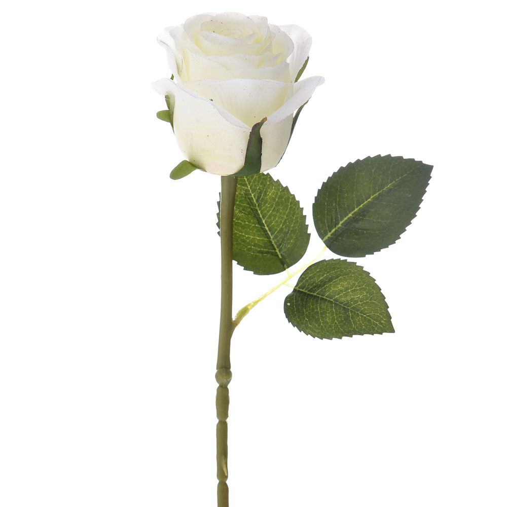 73983 RUŽA VEŠTAČKA BELA 50 CM