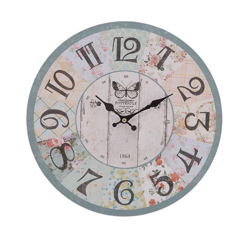 3209770194 SAT DRVENI ZIDNI CVETNI DEZEN 34cm