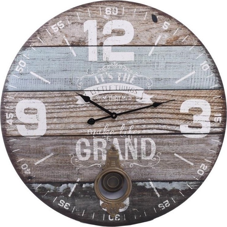 3207730268 SAT DRVENI ZIDNI U MINT-BRAON BOJI 