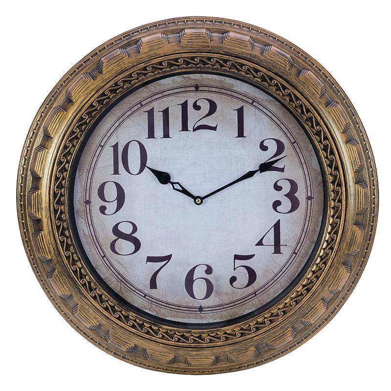 3203850015 PLASTIČNI ZIDNI SAT ANTIQUE GOLD 62cm