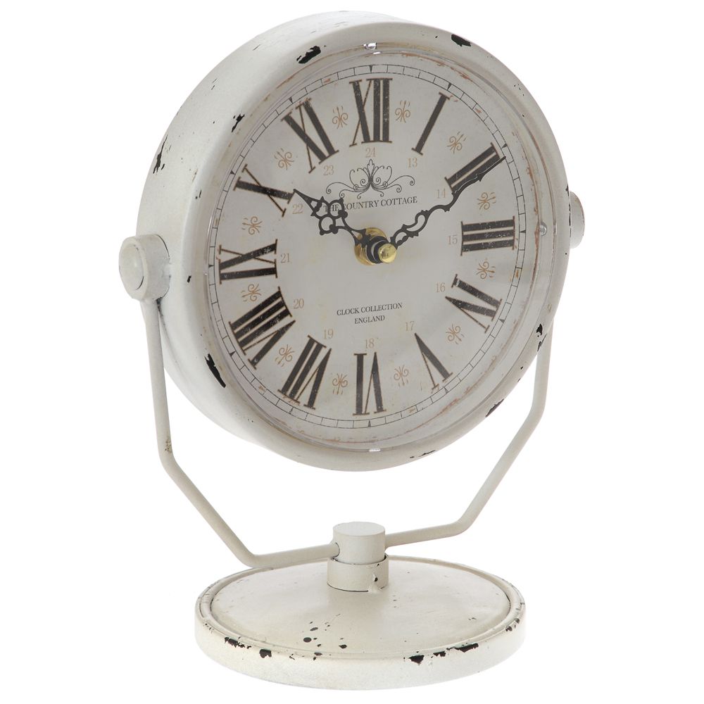 61387 SAT STONI BELI METALNI 19*12*24CM