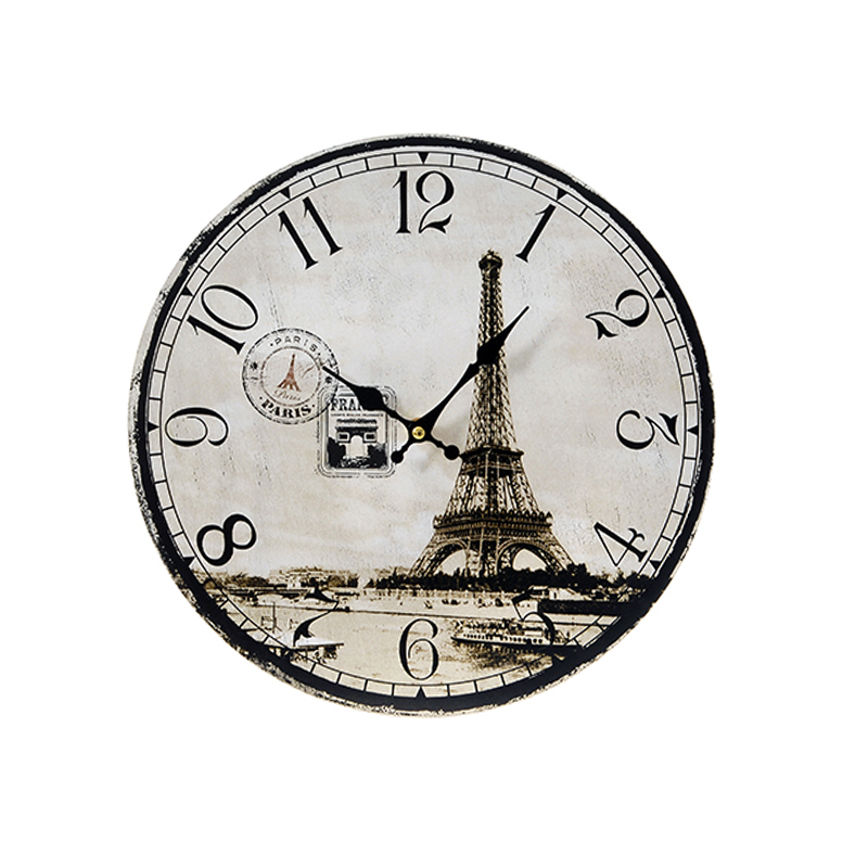 52350 SAT ZIDNI DRVENI DEZEN PARIZ 34cm