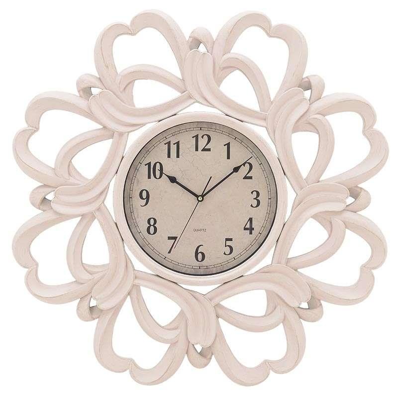 3202840039 SAT ZIDNI PLASTIČNI ANTIK BEŽ 76*5*76cm