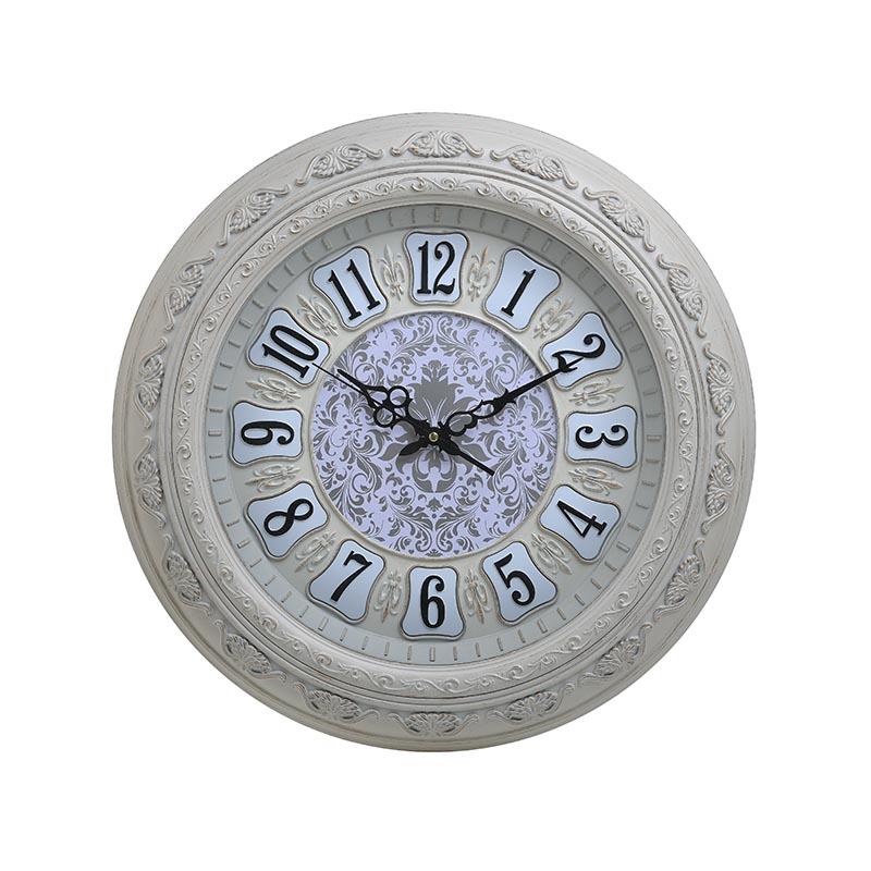 3203850072 SAT ZIDNI PLASTIČNI BEŽ BELI 50 CM