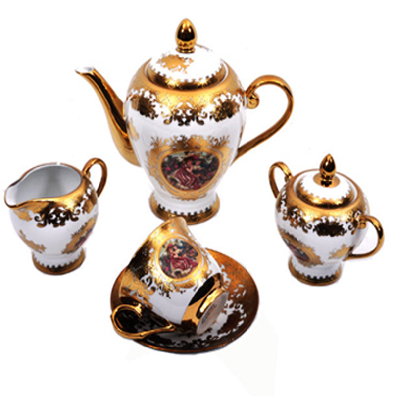 01926060 SET ZA ČAJ OD PORCELANA  DEZEN BAROK