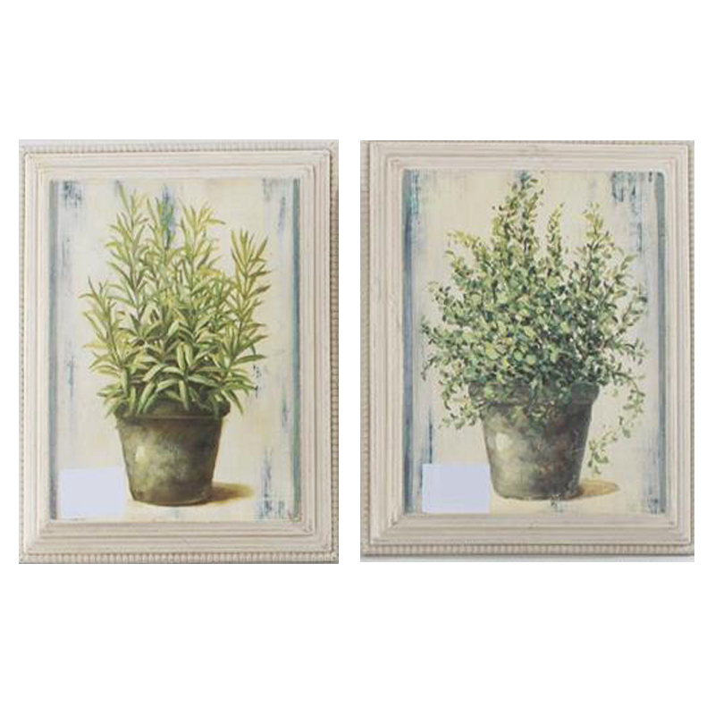 3900290019 DRVENA SLIKA CVEĆE 2 MODELA 26*5*31cm