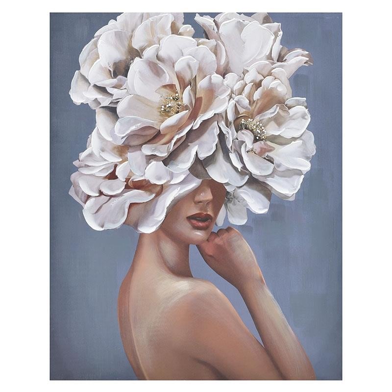 3905190217 SLIKA DEZEN DEVOJKA SA CVETNIM ŠEŠIROM 80X3X100 CM
