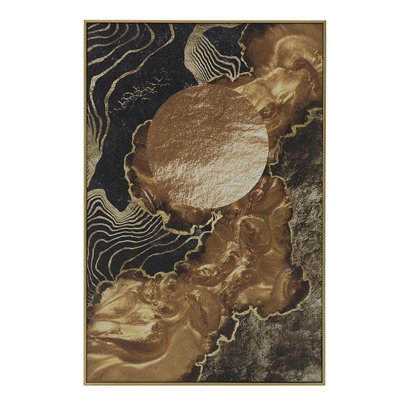 3905390013 SLIKA NA PLATNU CRNO-ZLATNA 60*90cm