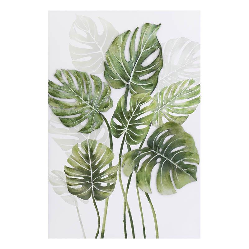 3905890136 SLIKA NA PLATNU DEZEN MONSTERA 80X120 CM