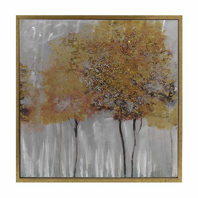 3908590039 SLIKA ULJE NA PLATNU DEZEN DRVECE 60X4X60 CM