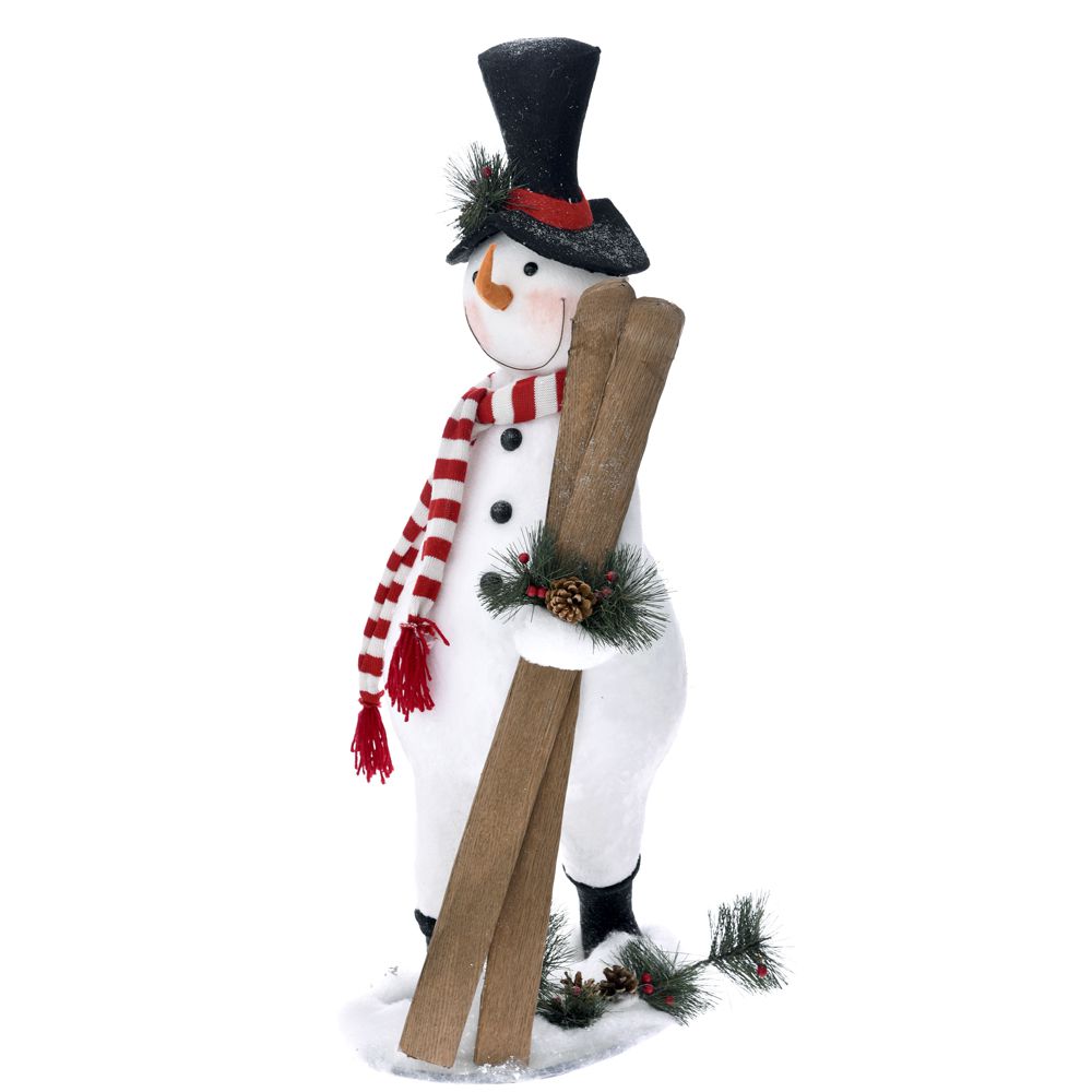 67512 SNEŠKO PLIŠANI SA SKIJAMA 44*27*92 CM