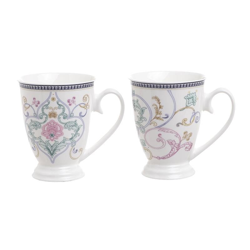 3605180025 ŠOLJE OD PORCELANA CVETNI DEZEN SET 2 KOM 12*9*10