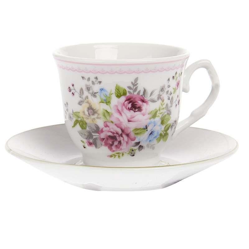 3605180003 ŠOLJE OD PORCELANA DEZEN RUŽE 
