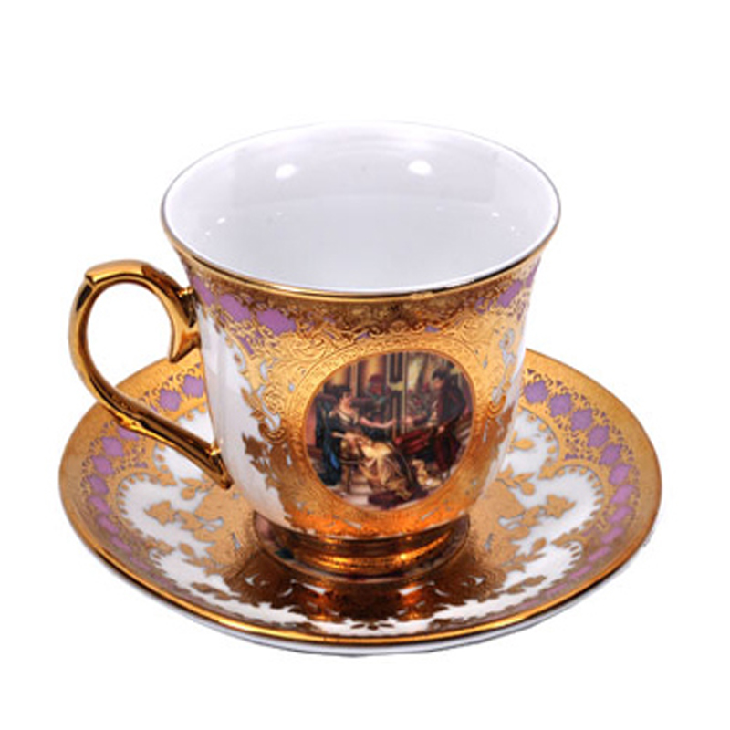 01926052 ŠOLJE ZA KAFU OD PORCELANA S/6 DEZEN BAROK 