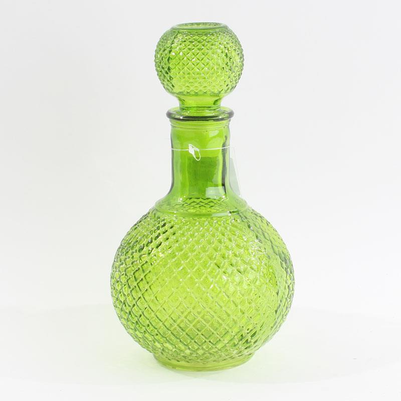 3702240007 STAKLENA FLAŠA ZELENA 11*25cm (1000ml)