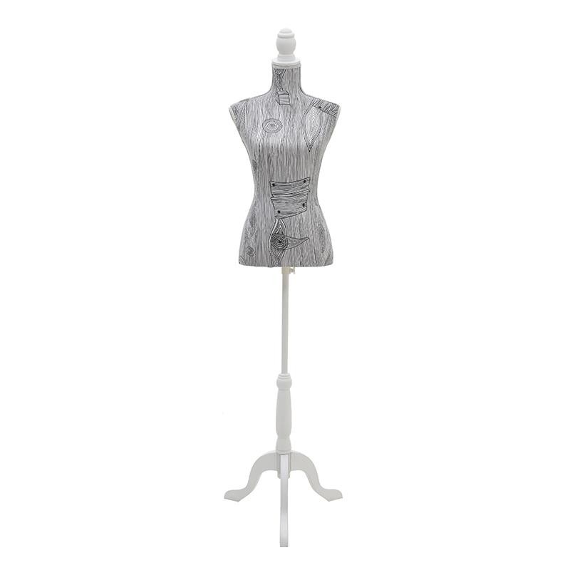 3702280312 STALAK PODNI ZA ODLAGANJE GARDEROBE I NAKITA OD POLREZINA CRNO-BELI 