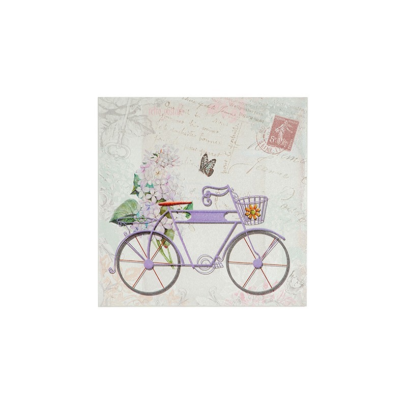52008 ŠTAMPANA SLIKA BICIKL LJUBIČASTI 40*40cm