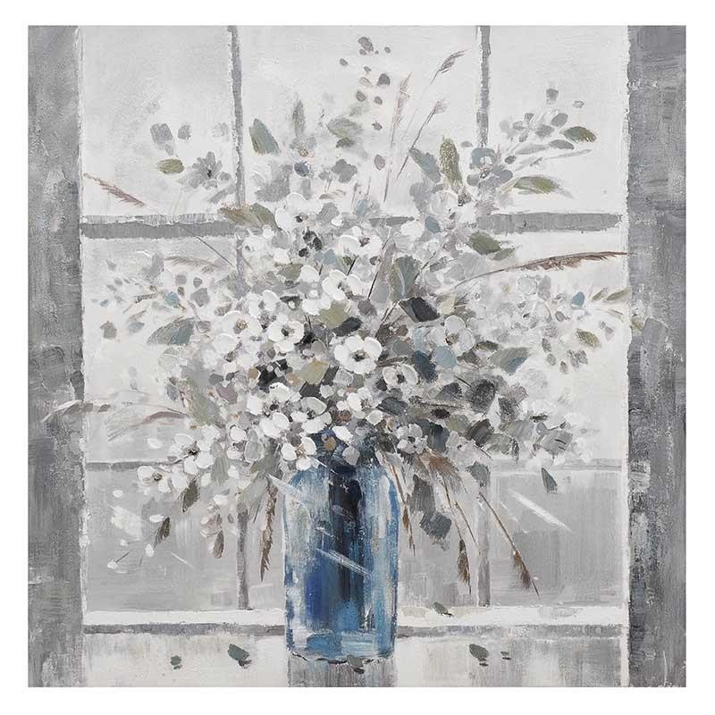 3900060179 ŠTAMPANA SLIKA ULJE NA PLATNU CVETNI DEZEN 80*80cm